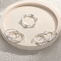 wholesale S999 solid silver minimalist solid closed ring for women, small batch design, versatile and unique index finger ring-JZ015064 No.13