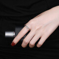 wholesale S925 Sterling Silver Korean Dongdaemun Minimalist Geometric Irregular Open-Ended Unisex Ring-0-3