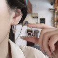 wholesale S925 silver trendy Euro-American cross-border geometric line wrap minimalist design earrings ear climbers-0-3