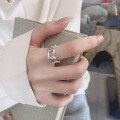 wholesale S925 sterling silver retro trendy minimalist hollow-out index finger ring cross-border ins for women-0-0