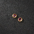 wholesale S925 antique silver gold-plated fittings inlaid with natural garnet spacer beads and sugar tower beads for DIY handmade stringing and braiding-0-3