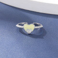 wholesale S925 Silver Korean Minimalist Creative Ring Tail Ring Drip Glaze Ring Fashion Student Jewelry Wholesale-0-1