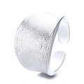 wholesale S925 Sterling Silver Irregular Brushed Matte Open Ring for Cross-Border Fashion Commuting Light Luxury Style-0-4