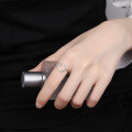 wholesale S925 Sterling Silver Minimalist Ins Style Open-Ended Hollow Heart Design Ring, Versatile and Bestselling-0-2