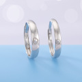 wholesale Metal Material: S925 Sterling Silver Korean-style minimalist love ring open adjustable couple bands for Valentine's Day gift wholesale and dropshipping-0-2