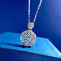 wholesale S925 Sterling Silver 60 Floral Necklace for Women, Small and Exquisite Chinese Style Pendant, Versatile Collarbone Accessory-0-2