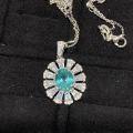 18K Gold Cultured Paraiba Sunflower Daisy Earrings Set-0-6
