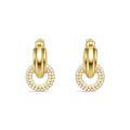 Silver Gold Fashion Hypoallergenic Earrings Moissanite Light Luxury-0-0