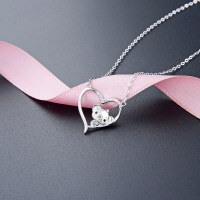 wholesale S925 silver jewelry source factory new zircon inlaid collarbone chain Korean style fashionable women's necklace set wholesale-Fashion necklace 925 silver