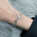 wholesale S925 Sterling Silver Small Batch Design Ins Style Creative Individualistic Trendy Playing Card Patchwork Bracelet for Women-0-3