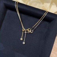 wholesale S925 sterling silver gold-plated adjustable slide chain necklace for women, universal for pendants-Platinum chain length 45CM 925 silver chain thickness 1.0MM