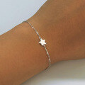 wholesale S925 Sterling Silver Children's Star Bracelet, Simple, Sweet, Cute, Exquisite, and Delicately Designed Accessory-0-0