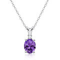 S925 Sterling Silver Zircon Necklace, Minimalist and Luxurious Pendant-0-21