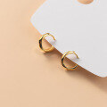 wholesale S925 silver Möbius loop small and elegant smooth twisted ear cuff for women G8745-0-2