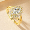 Metal Diamond Ring Flash Elegance Niche Design Cross-Border Wholesale-0-7