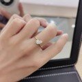 wholesale 18K Gold Exquisite High-Quality 06 Carat Lab-Grown Diamond Twisted Shank Teardrop Pear Shape Engagement Ring-0-0