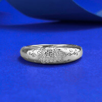 wholesale Metal material, new jewelry star-studded row ring for women, minimalist and stylish thin stacking ring, trendy fashion piece-R1378 Ring>No. 9