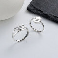 wholesale S925 Sterling Silver Double Layer Paris Word Romantic/Carpe Diem English Round Pendant Ring-0-0