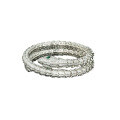 wholesale 925 Silver Gold-Plated High-Carbon Diamond Serpent Bone Muzo Green High-End Jewelry Bracelet for Women-0-0
