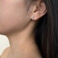 wholesale S925 Sterling Silver Women's Small Airplane Design Earrings, Unique and Exquisite, Niche and Light Luxury Ins Style-0-2