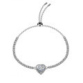 925 Silver Moissanite Heart Pendant Necklace Live Stream Direct Sales-0-3