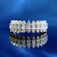 wholesale Metal Material, Queen Crown Design, Simple and Stylish, Thin Stackable Ring, Fashion Trend Style-R532 White Diamond No.7