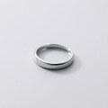 wholesale S925 Sterling Silver Light Surface Couple Ring Korean Version Minimalist Unisex Band Elegant Jewelry J9721-0-4
