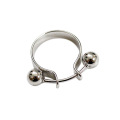 wholesale S925 Sterling Silver AR1561 Korean Version Fashionable Minimalist Geometric Double Bead Ring-0-4