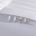 wholesale 925 Sterling Silver Single Diamond Candy Stud Earrings Korean Sweet Ins Style Small Design Sense Ear Jewelry M05379-0-3