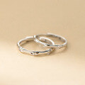 wholesale S925 Sterling Silver Fresh and Sweet Ins Style Small and Unique Design Bamboo Joint Bamboo Leaf Couple Ring R02888-0-0