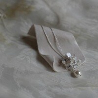 wholesale 925 Sterling Silver Endless Summer Hydrangea Cluster Pearl Pendant Necklace, Elegant and Noble with a Sense of Light Luxury Flower Collarbone Chain-Silver 925 silver