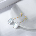 wholesale S925 Sterling Silver Baroque Pearl Earrings, Elegant and Retro, Direct from Manufacturer-0-4