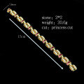 wholesale Gold Plated 925 Silver Bracelet with High Carbon Diamonds and GRC Lab-Grown Ruby, Fashionable Niche Jewelry Versatile Accessory for Women-0-1