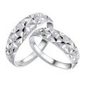 wholesale Fine Silver 999 Maker S999 Korean-style Full Star Engraved Couple Rings Elegant Jewelry Full Star Open Adjustable Ring for Men and Women-0-4