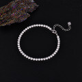 Sterling Silver Pearl Bead Cubic Zirconia Bracelet, 2025 New Women's Gift-0-28