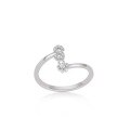 wholesale S925 Sterling Silver 26 Letter Ring, Fashionable Minimalist Everyday Versatile Open-Ended Adjustable One-Size Ring-0-23