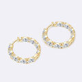 S925 Sterling Silver D Color Moissanite Starry Shining Earrings-0-2