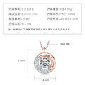 S925 Sterling Silver D-Color Moissanite Rotating Pendant Necklace-0-4