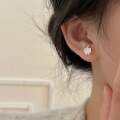 wholesale S925 Sterling Silver Small Cat Ear Studs for Women, Fresh and Cute Sweet Best Friend Student Earrings Ear Piercings for Healing Ear Holes-0-4