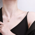 Sterling Silver Natural Freshwater Pearl Necklace, Minimalist Design-0-2