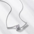 wholesale S925 Silver New Luxury Minimalist Moissanite Necklace Collarbone Chain Festival Gift Wholesale-0-2