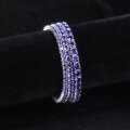 wholesale S925 Sterling Silver 3/4/5mm Tennis Chain with Lab-Grown Sapphire and Moissanite Bracelet New Style-0-3