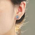 wholesale 925 Sterling Silver, High-end Style Silver Jewelry, Zircon Stud Earrings, Wholesale-0-3