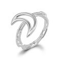 wholesale 925 Silver Ring, Ins-style Versatile Geometric Star Moon Ring for Women, Smooth Surface, European and American Wholesale Jewelry-0-10