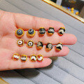wholesale S925 Gold-Plated Agate Tianzhu Barrel Bead Components Bracelet DIY Semi-Finished Product New-0-0