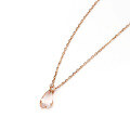 wholesale Rose gold dainty cherry blossom necklace, small fresh style lovely jewelry for women, niche design with a sense of luxury, color-fading resistant wholesale-0-1