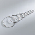 wholesale Sterling Silver S925 12mm 15mm Wire Diameter Large Hoop Earrings Versatile Mini Circular Ear Clasp Earrings G0083-0-3