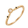wholesale K Gold Plated 925 Sterling Silver Natural Moonlight Women's Stackable Rings, Factory Direct Supply-0-0