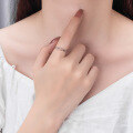 wholesale 925 Sterling Silver Rupert's Tear Ring Women's Minimalist Band Small Batch Design Self-Discipline High-End Luxury Adjustable Finger Ring-0-3