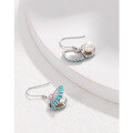 wholesale S925 Sterling Silver Scallop Pearl Earrings for Women, Fashionable Korean Style Minimalist Design, High-End Shell Earring Accessories-0-2